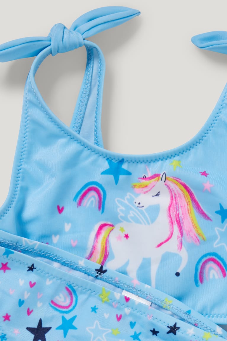 Plavky C&A Unicorn Bikiny Lycra® Xtra Life™ 2 Piece Dievcenske Svetlo Modre | 3057NFVSO