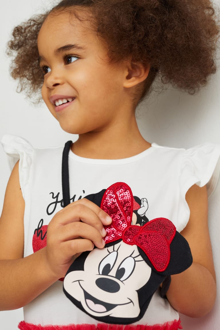 Saty C&A Minnie Mouse Set And Bag 2 Piece Dievcenske Ruzove | 1785ZRYFW