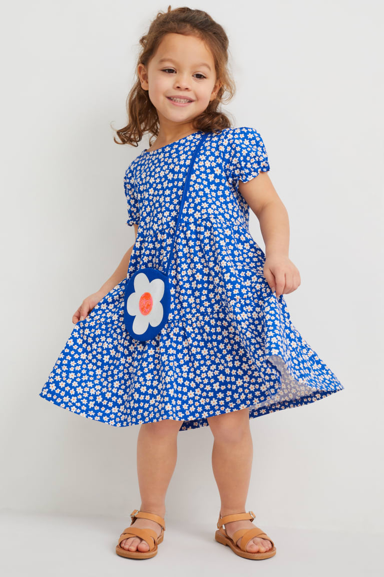 Saty C&A Set And Bag 2 Piece Floral Dievcenske Modre | 8597HOYLA