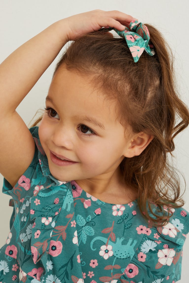 Saty C&A Set And Scrunchie 2 Piece Floral Dievcenske Zelene | 7614JTDNH