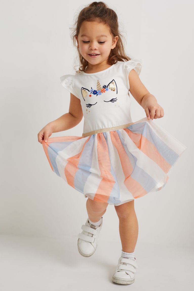Saty C&A Set And Unicorn Mask 2 Piece Dievcenske Biele | 5304LZTDX