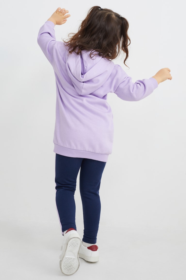Saty C&A Unicorn Set With Hood And Leggings Dievcenske Svetlo Nachový | 7358ESDQC
