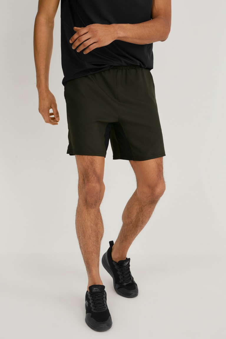 Sortky C&A Active Panske Tmavo Zelene | 5810TPZWV