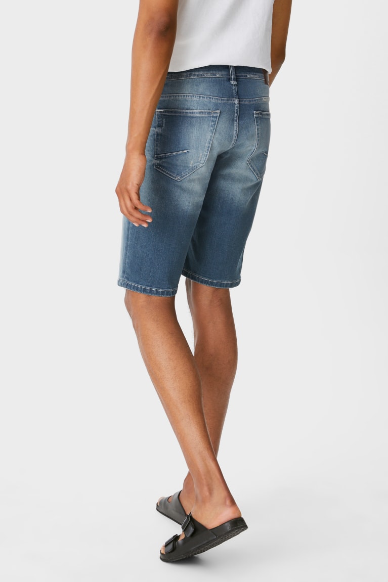 Sortky C&A Clockhouse Denim Panske Modre | 9175YCWDI