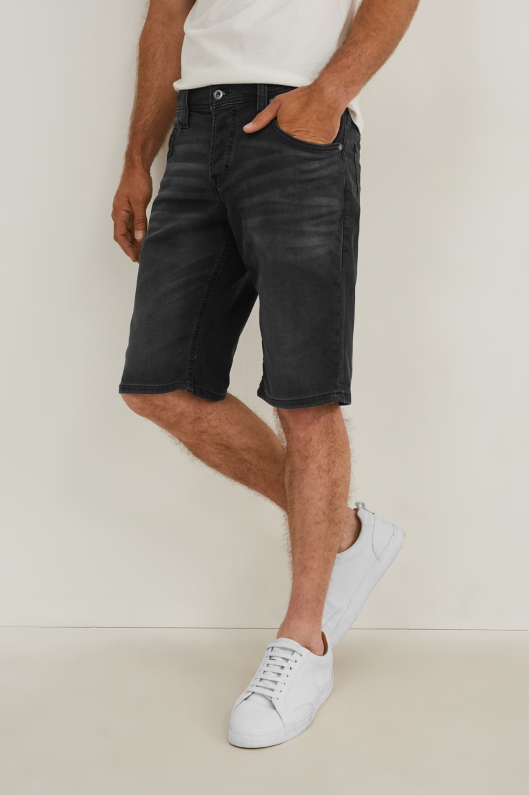 Sortky C&A Mustang Denim Chicago Panske Modre Siva | 9418GIMEA