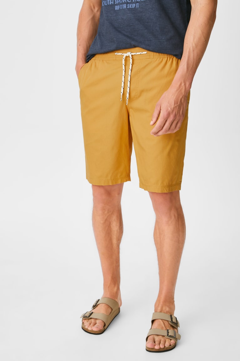Sortky C&A Shorts Panske Svetlo Žlté | 6273EBODJ