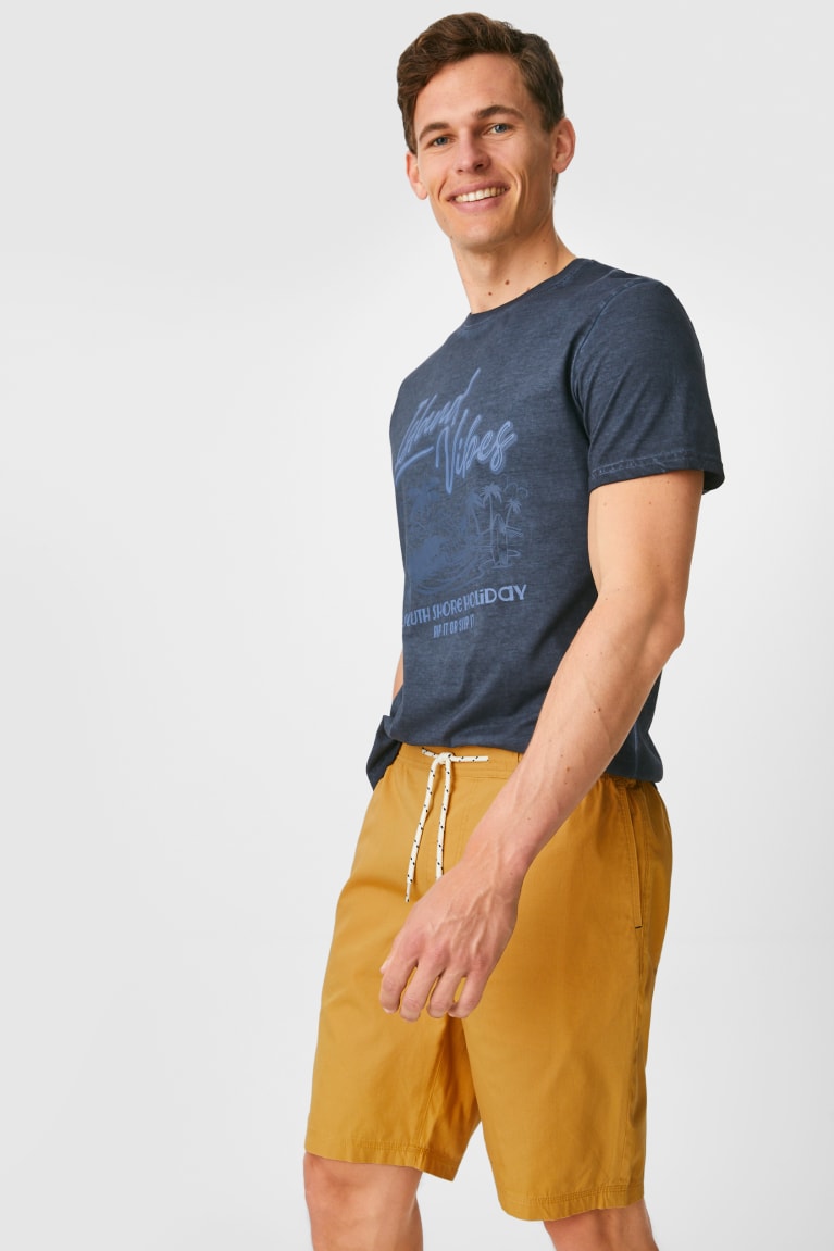 Sortky C&A Shorts Panske Svetlo Žlté | 6273EBODJ