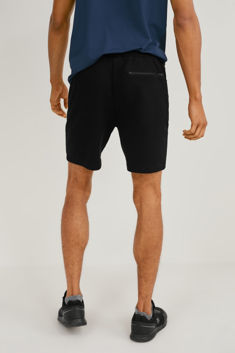 Sortky C&A Sweat Panske Čierne | 5021GQJXD