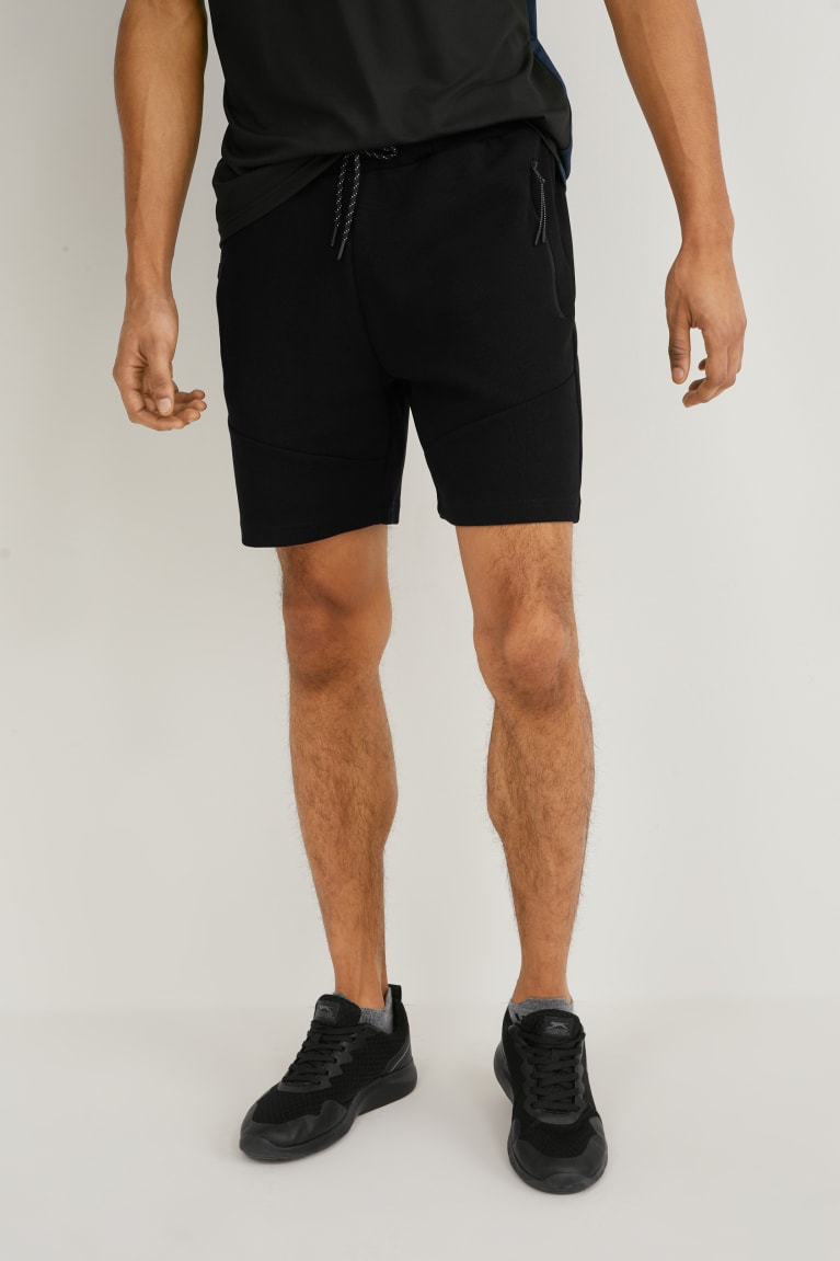 Sortky C&A Sweat Panske Čierne | 5021GQJXD