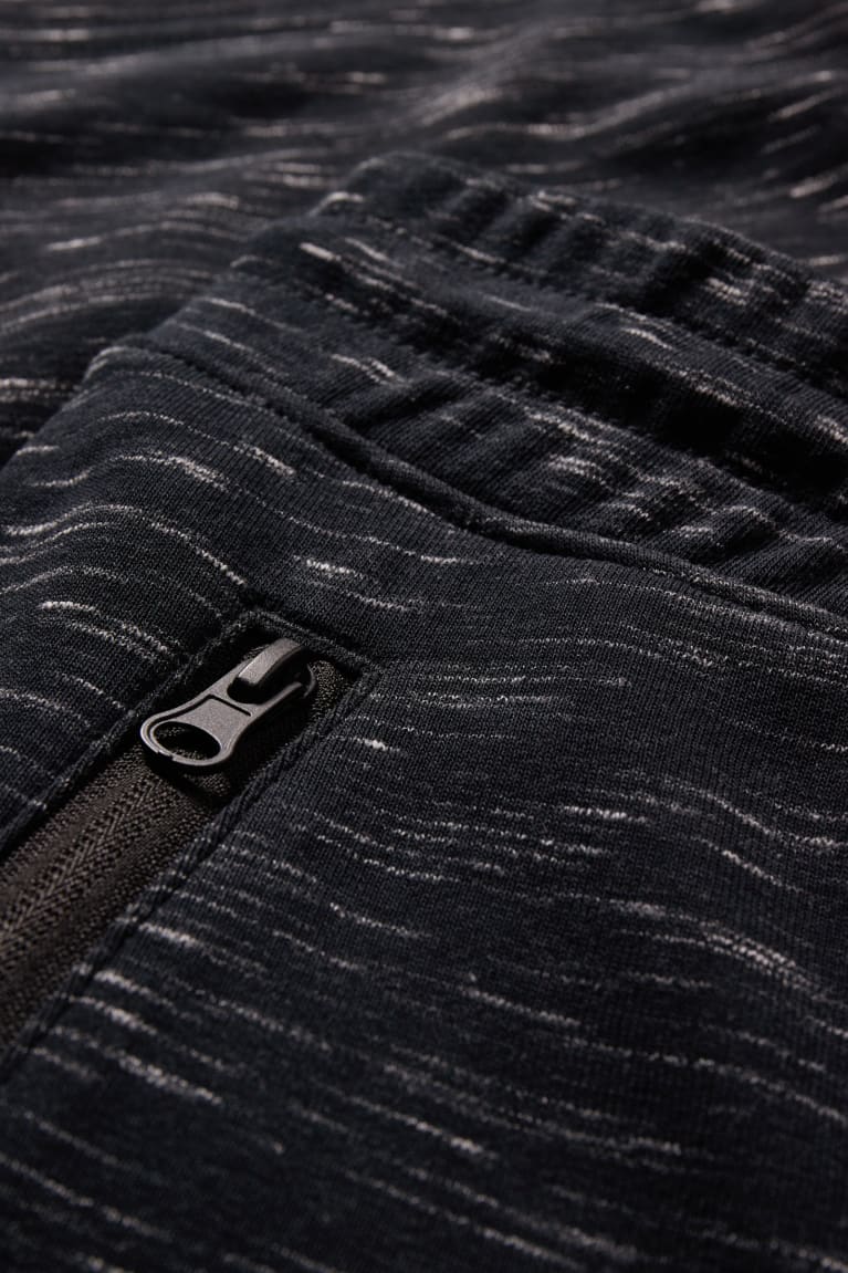 Sortky C&A Sweat Panske Čierne | 9504EAIZO