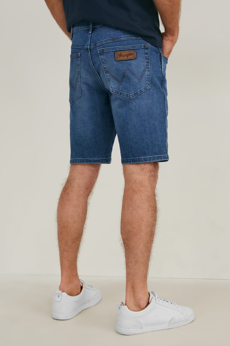 Sortky C&A Wrangler Denim Panske Modre Svetlo Modre | 2458ZAVWD