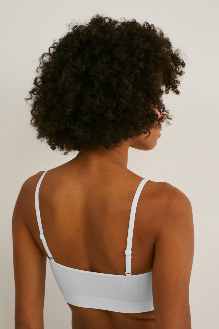 Spodne Pradlo C&A Crop Polstrované Seamless- Lycra® Damske Biele | 1840BMAVN