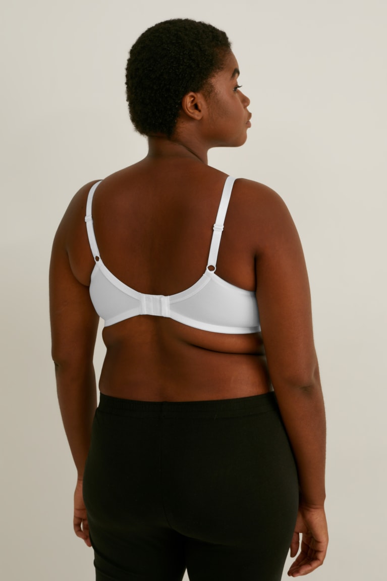 Spodne Pradlo C&A Multipack Of 2 Non-wired Bra Damske Biele | 6834XMPQW