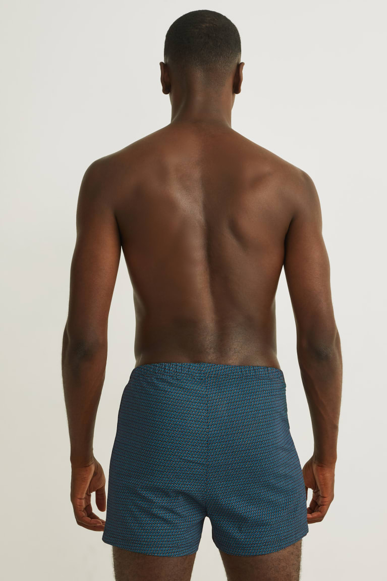 Spodne Pradlo C&A Multipack Of 3 Boxer Jersey Organic Bavlnene Panske Tmavo Modre | 3690HTGER
