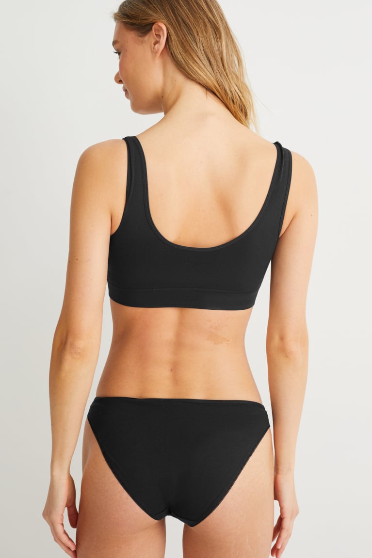 Spodne Pradlo C&A Multipack Of 7 Briefs Damske Čierne | 9374WTDNM