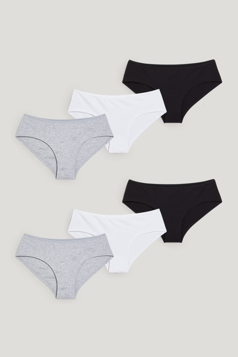 Spodne Pradlo C&A Multipack Of 7 Hipster Briefs Damske Siva Čierne | 9318PCIUO