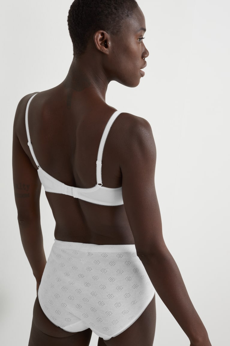 Spodne Pradlo C&A Non-wired Bra Organic Bavlnene Damske Biele | 9021COESH