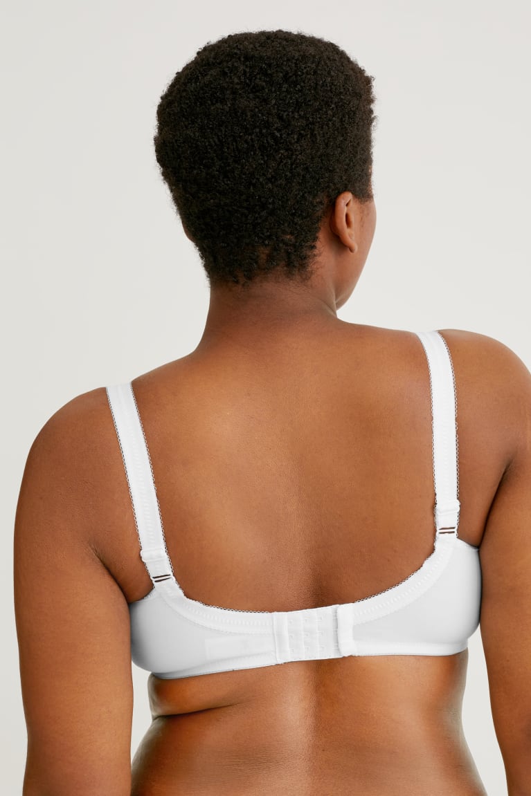 Spodne Pradlo C&A Non-wired Minimiser Bra Organic Bavlnene Damske Biele | 7409WKSTU