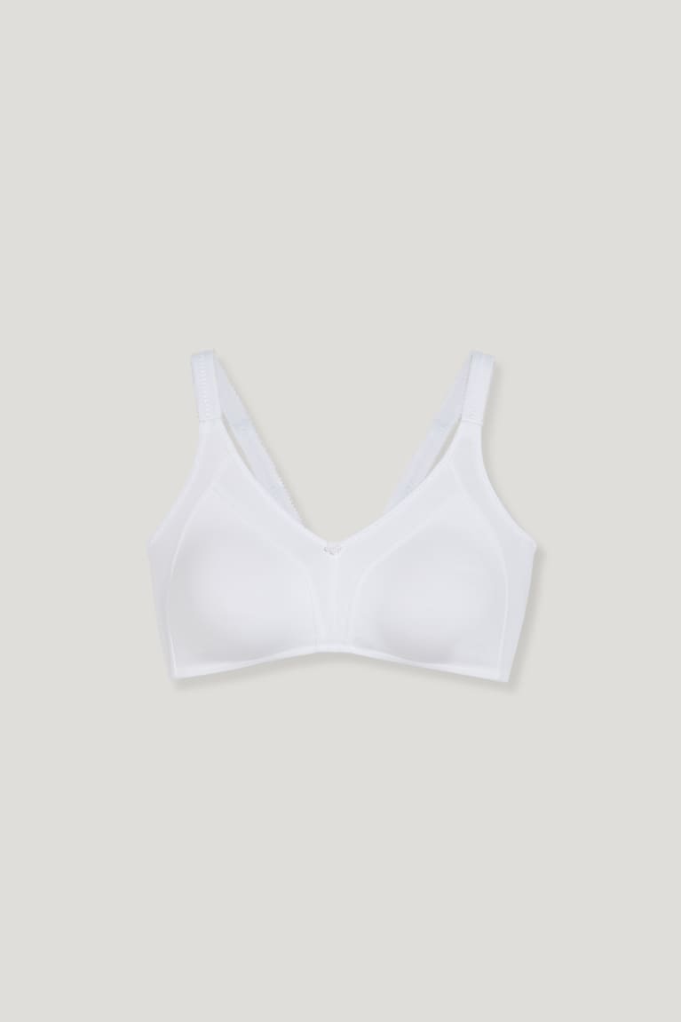Spodne Pradlo C&A Non-wired Minimiser Bra Organic Bavlnene Damske Biele | 7409WKSTU