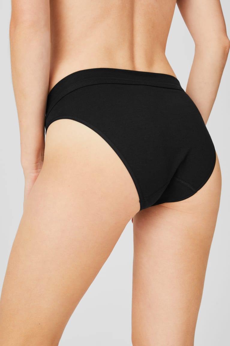 Spodne Pradlo C&A Speidel Briefs Organic Bavlnene Damske Čierne | 5938KYZIL