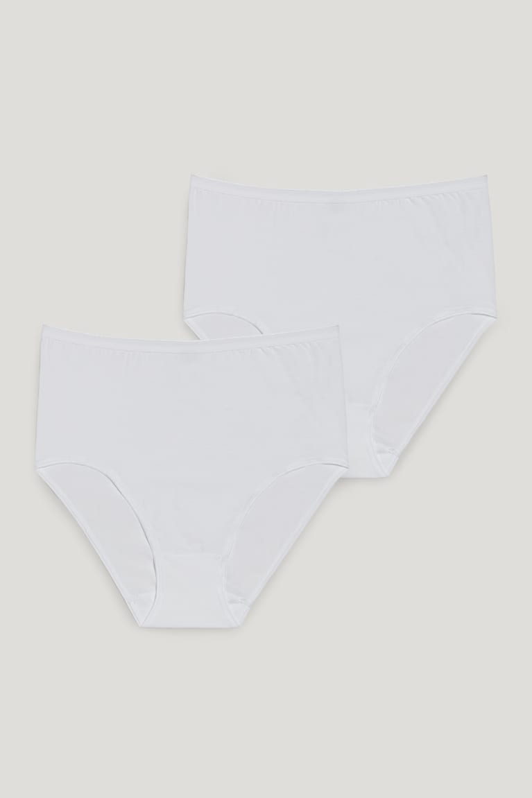 Spodne Pradlo C&A Speidel Multipack Of 2 Briefs Organic Bavlnene Damske Biele | 2168PDYFJ