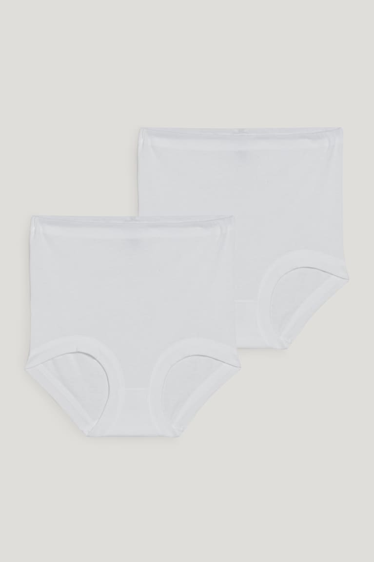 Spodne Pradlo C&A Speidel Multipack Of 2 Briefs Organic Bavlnene Damske Biele | 5189TPKMI