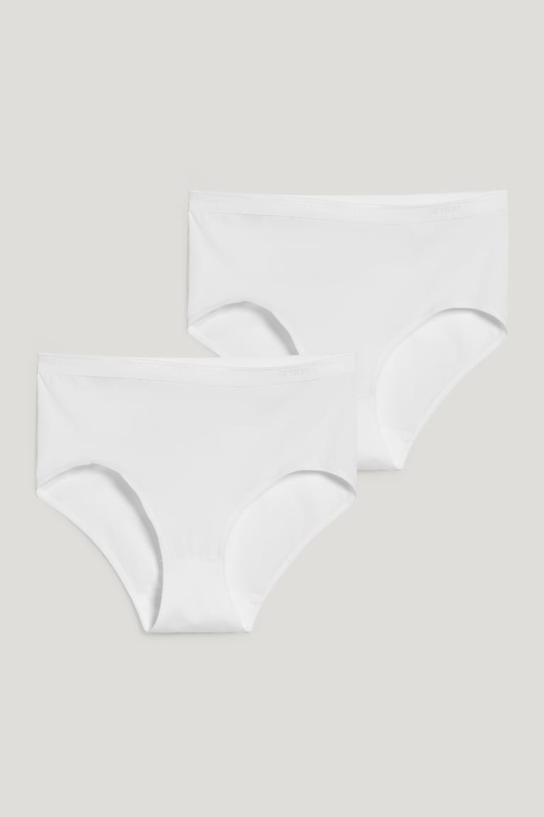Spodne Pradlo C&A Speidel Multipack Of 2 Briefs With Organic Bavlnene Damske Biele | 7481TLWAJ