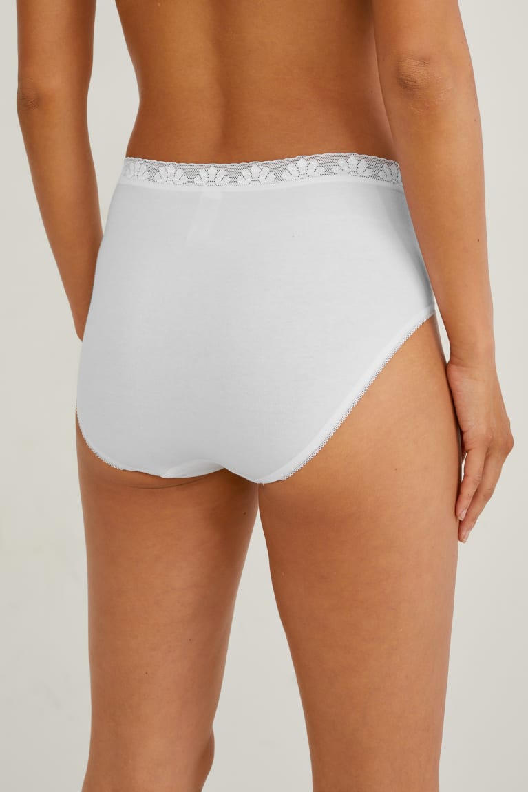 Spodne Pradlo C&A Speidel Multipack Of 2 Briefs Organic Bavlnene Damske Biele | 8451GTXED