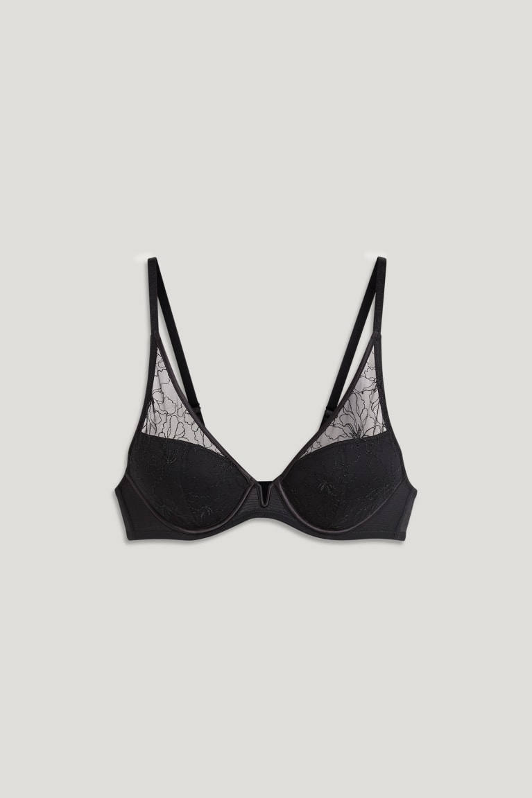 Spodne Pradlo C&A Underwire Bra Demi Polstrované Damske Čierne | 0846ARZPT