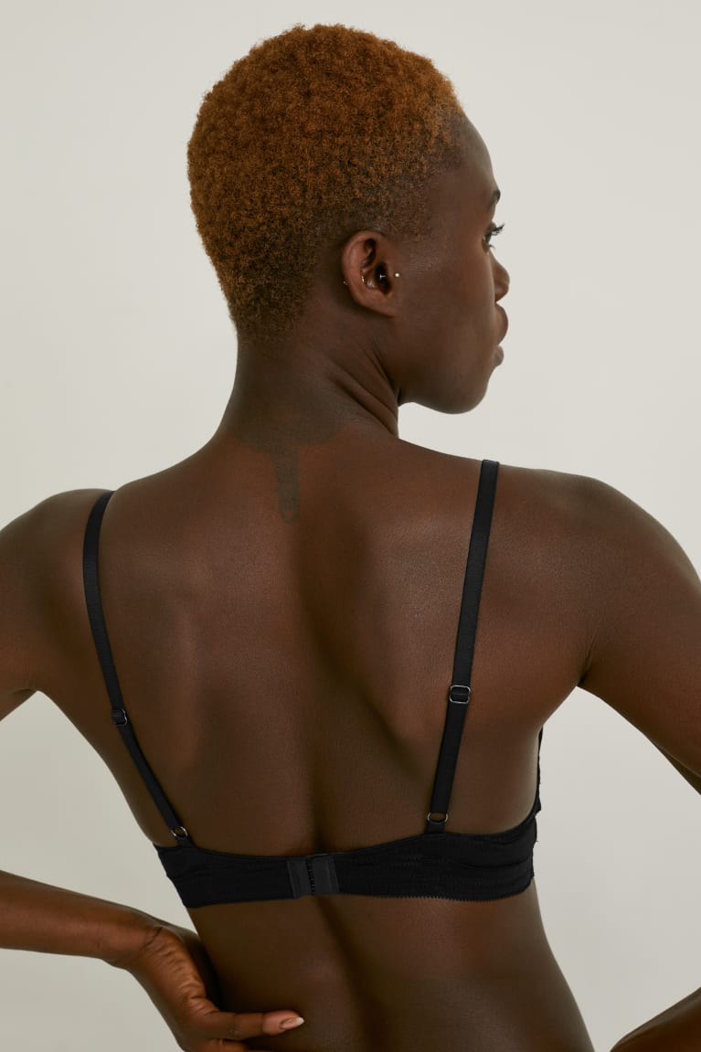 Spodne Pradlo C&A Underwire Bra Demi Polstrované Damske Čierne | 2489KJCAI