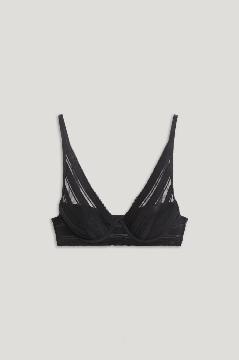 Spodne Pradlo C&A Underwire Bra Demi Polstrované Damske Čierne | 2489KJCAI