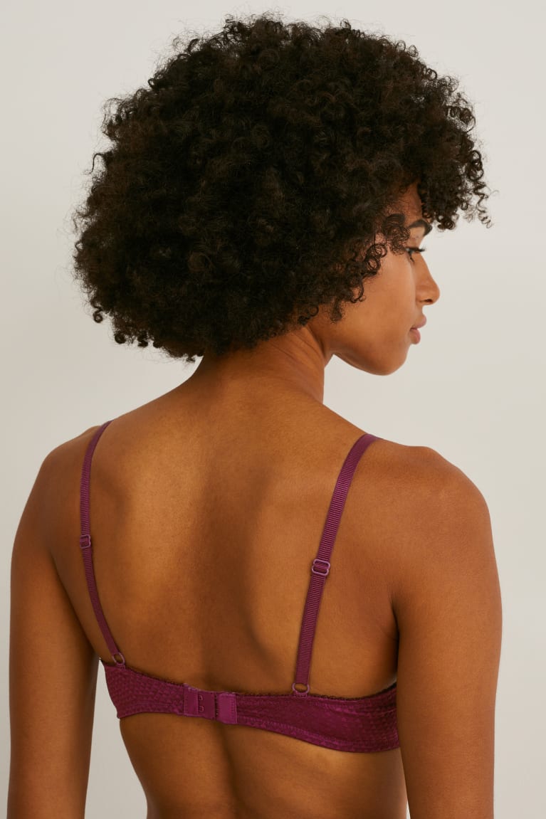Spodne Pradlo C&A Underwire Bra Full Coverage Polstrované Damske Bordove | 4623WDNGB