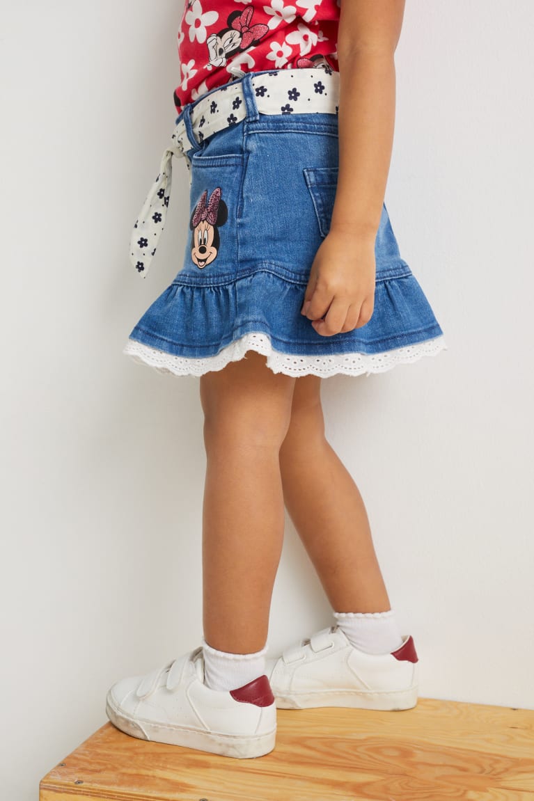 Sukne C&A Minnie Mouse Denim Dievcenske Modre | 2513GVPSO