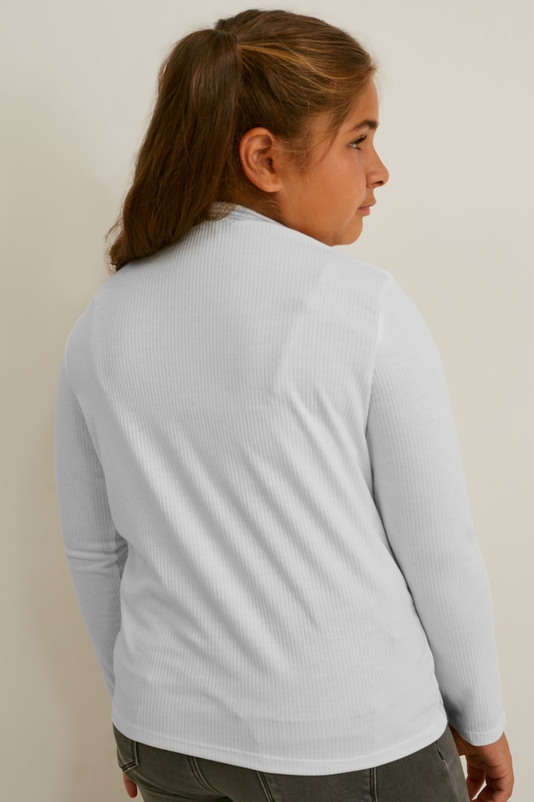 Topy C&A Extended Sizes Multipack Of 2 Long Sleeve Dievcenske Čierne | 7516WGDCN