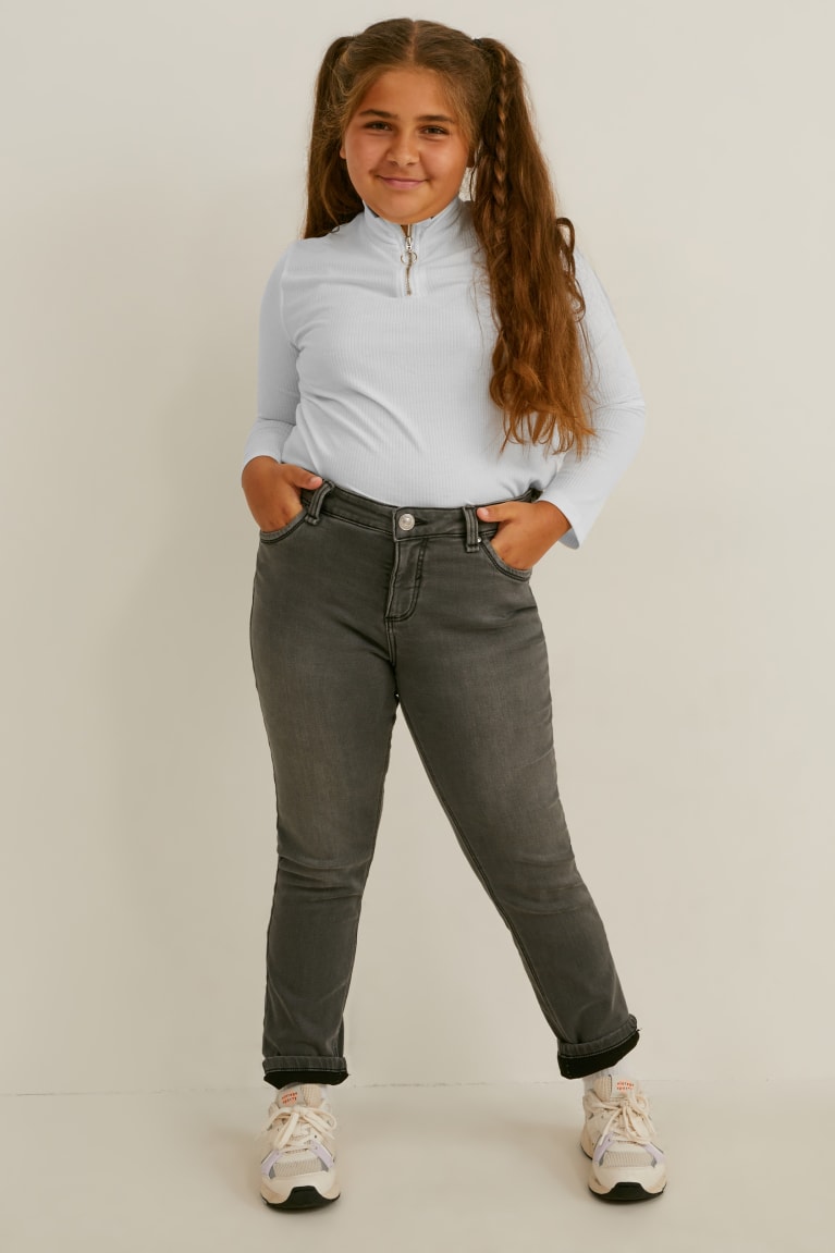 Topy C&A Extended Sizes Multipack Of 2 Long Sleeve Dievcenske Čierne | 7516WGDCN