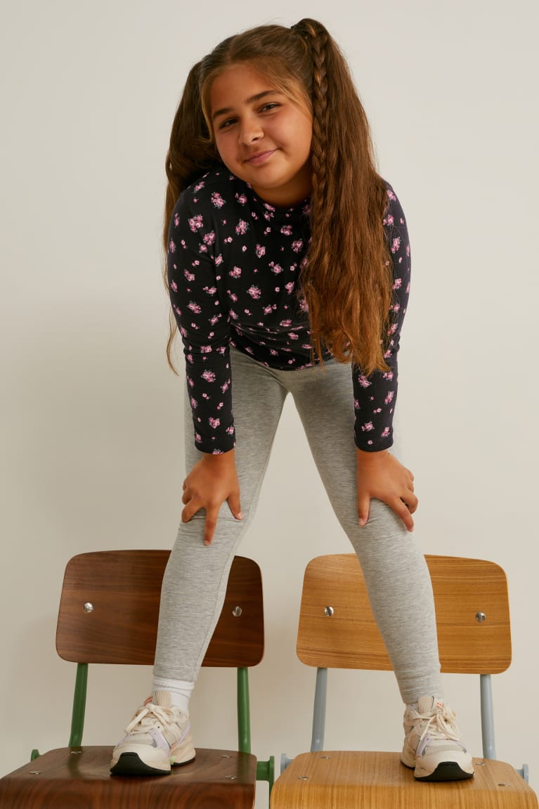 Topy C&A Extended Sizes Multipack Of 5 Long Sleeve Dievcenske Čierne | 4695QILBR
