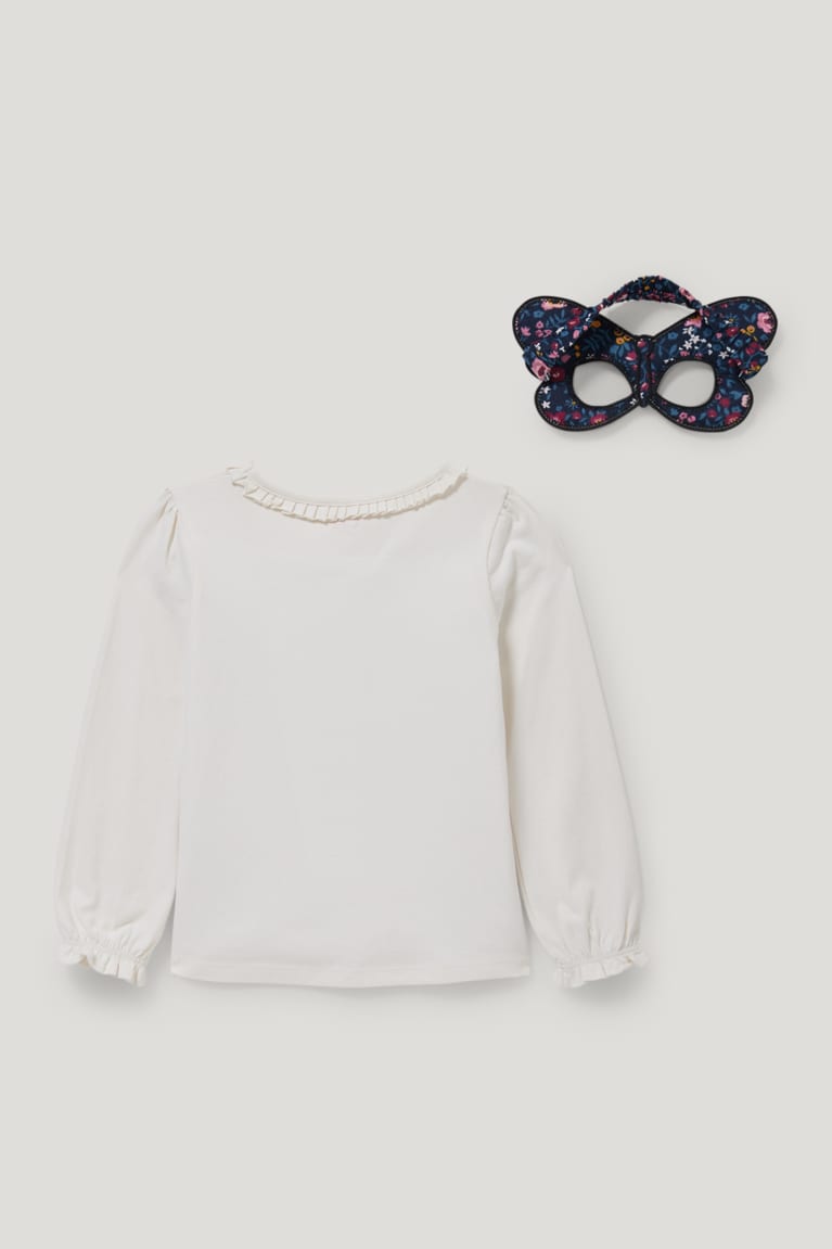 Topy C&A Set Long Sleeve And Mask 2 Piece Dievcenske Biele | 0457EVIRL