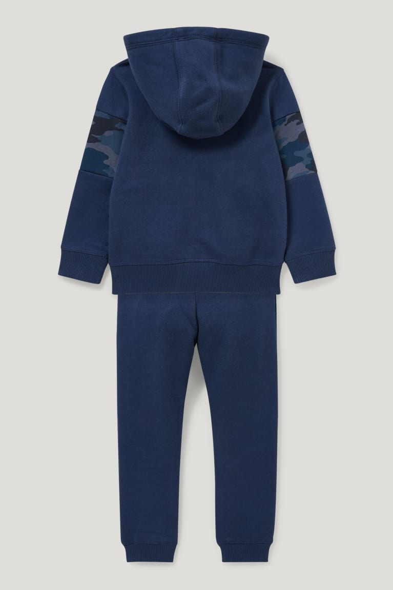 Topy C&A Set Zip-through With Hood, Long Sleeve And Joggers Chlapcenske Tmavo Modre | 9085PMZFS