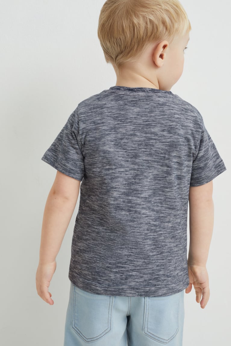 Tricko C&A Dinosaur Sleeve Chlapcenske Tmavo Modre | 3459YFBRW