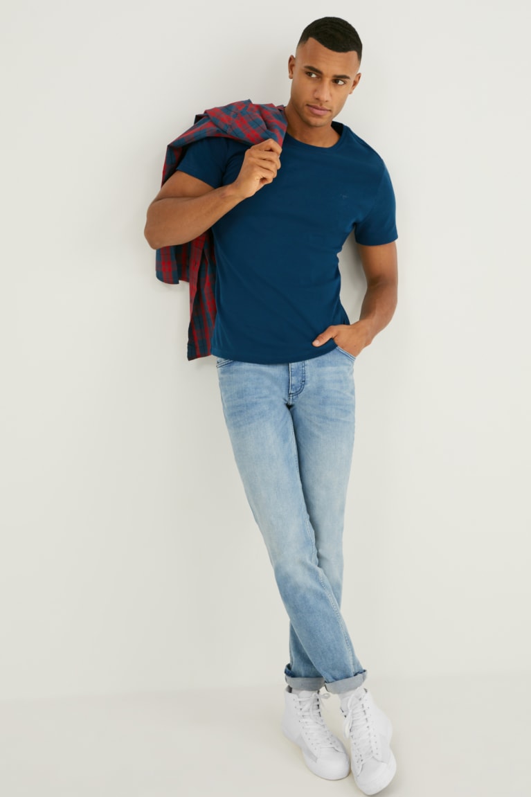 Tricko C&A Mustang Panske Tmavo Modre | 4158FVJGK