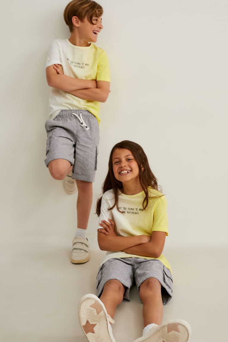 Tricko C&A Sleeve Genderneutral Dievcenske Žlté | 6852QUCKD