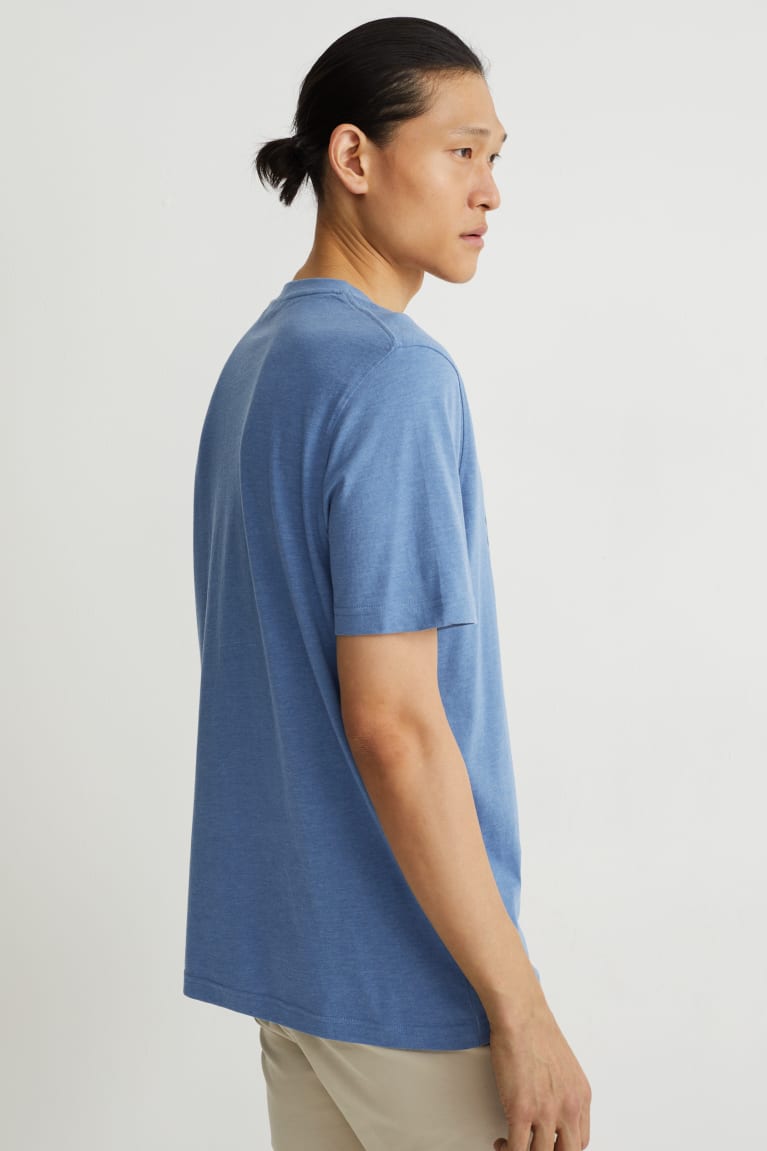 Tricko C&A With Recycled Polyester Panske Modre | 9283DATGB